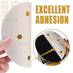 6 Inch - 6 Hole Hook and Loop Sanding Discs 600 Grit, Random Orbital Sandpaper for Automotive and Woodworking - 100 Pack