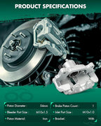 SCITOO Front Right Brake Caliper With Bracket 19B2975 Compatible For Audi For A1 2011-2013,For Audi For A3 2010-2013,For Volkswagen For Type 1 2012-2019,For Volkswagen For Bora 2005-2010