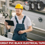 SWRT 0.75 in x 66 FT UL/CSA Listed Black Electrical Tape 7 mils -600V, 3 Pack Electric Tape Flame Retardant, Strong Adhesive, for Home DIY Electrical Repairs Professional Installations