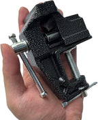Mini Table Clamp Small Bench Vice New upgraded cast iron manufacturing Jewelers Hobby Clamps Craft Repair Tool Portable Work Bench Vise (mini) (BLACK, MINI 2 INCH)