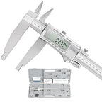 12-Inch Digital Caliper with 4-Inch Jaw Depth, Precision Measuring Tool, Full Metal Frame, Large LCD Screen, Resolution 0.0005"/0.01mm, Ideal for Professionals & Hobbyists