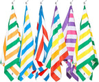 Dock & Bay Beach Towel - Quick Dry, Sand Free - Compact, Lightweight - 100% Recycled - Includes Bag - Summer - Rainbow Skies - Extra Large (200x90cm, 78x35)