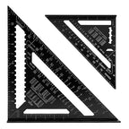 7 inch 12 inch Rafter Square Aluminum Alloy Double Scale Triangle Ruler Angle Ruler Carpenter Triangle Square Rafter Tool Mensurement Tool for Woodworking and Carpentry