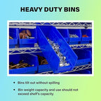 Akro-Mils 30130 Plastic Shelf Bins, Heavy Duty Storage Bins for Garage, Closet, and Drawer Organization, 12-Inch x 6-1/2-Inch x 4-Inch, Yellow, 12-Pack