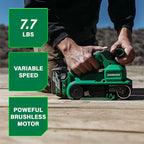 Metabo HPT 36V MultiVolt Cordless Brushless 3" x 21" Belt Sander, Power Sander Kit, Variable Speed, Auto Mode, Compatible with 18V/36V Metabo HPT Battery or AC Adapter, Tool Body Only, SB3608DAQ4
