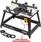 Trend Portable Benchtop Router Table with Robust Construction for Workshop & Site Use, 120V (NVR Switch Not Included), CRT/MK3