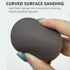 64 PCS 2 Inch Sanding Disc Pad,Hook and Loop Sanding Pads 180 to 3000 Wet Dry Sponge Sandpaper with 1/4” Shank for Drill Sanding Grinder Rotary Tools Curved Surface Polishing and Sanding