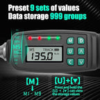 1/2-Inch Drive Digital Torque Wrench, 5-99.5 ft-lb (6.8-135 Nm), ±2% Accuracy - Professional Electronic Wrench with Buzzer & LED Alerts for Precision Automotive, Motorcycle & Engine Work