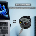 Electronic Digital Dial Gauge,with A Range of 0.5in/12.7mm and A Digital Indicator Accuracy of 0.01mm/0.0005 "Metric and Imperial Measure Tool Electronic Dial Gauge of 3D Printing and CNC Machine