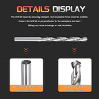 Drill Bit, 5.2mm Cutting Diameter, 4241 HSS 118° Cutting Angle Uncoated Bright Versatile Jobber Bits - (Applications: for Drilling Plastic Wood Soft Metal), 5-Pieces
