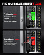 KAIWEETS Circuit Breaker Finder with LCD Display, GFCI Outlet Tester, Electrical Circuit Tracer Tool with NCV Test & Flashlight, Includes Carrying Case - KT301
