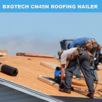 Roofing Nail Gun, 15 Degree CN45N Roofing Nailer 3/4-Inch to 1-3/4-Inch Coil Nails, 120-pcs Load Capacity Coil Nailer