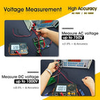 BTMETER Megohmmeter 1000V Insulation Resistance Tester, Electrical Megaohm Meter 200MΩ~2K Megohm Megger with 250V/500V/1000V Testing Voltage, Digital Multimeter Measure AC DC Voltage
