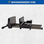 Yost Vises 7WW-DI 7" Heavy-Duty Ductile Iron Woodworker's Vise, Black