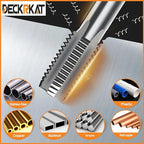 3-Piece NPT Pipe Tap Set, Precision Carbon Steel Tap Set for Clean Accurate Threads, 1", 1-1/4", 1-1/2" NPT Tap, Perfect for Plumbers Mechanics DIYers, with Durable Plastic Case.