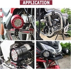 Clamp Motorcycle Light Bracket Fit 0.7"to 2.05" Roll Cage,Adjustable Motorcycle Bicycle Mount Bracket Car Bull Bar Holder Clamp Offroad Tube Clamps Mounting Brackets for LED Work Lights