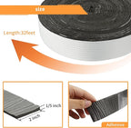 DOBTIM Foam Foil Pipe Insulation Wrap 2 in x 32 ft,Reflective Foil Insulation Tape Self Adhesive with High Resilience for Pipe Insulation Wrap