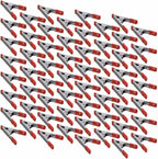 4" inch Metal Spring Clamps w/Red PVC Coated Handle and Tips (Pack of 60)