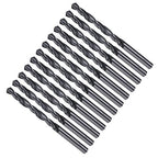 Drill Bit, 15/64" Cutting Diameter, 4241 HSS Nitriding Black 118° Cutting Angle Versatile Jobber Bits - (Applications: for Drilling Plastic Wood Soft Metal), 12-Pieces