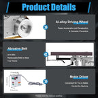 Belt Sander Electric Sanding Polishing Grinding Machine Vertical & Horizontal Use Woodworking Bench Sander Speed | Rotating Angle Adjustable for Metal Processing Jewelry Making Acrylic Polishing