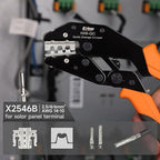 iCrimp Rachet Crimping Tool for Solar Terminals, AWG 14-10 Wire Crimper, Electrical Crimp Tool, X2546B Jaws