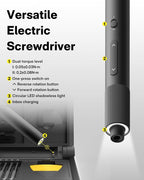 HOTO Electric Precision Screwdriver Set, 48 in 1 Electronics Tool Kit, Magnetic Bits & Box, LED Light & 2 Torque Settings, Mini Screwdriver Set for Eyeglasses, Watches, Phones, Laptops, Cameras Repair