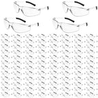 Clear Safety Glasses Bulk of 100 ANSI Z87.1 Protective Eyewear Scratch-Resistant for Work, Lab, Construction