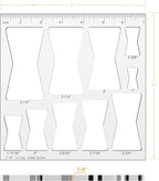 10 in 1 Butterfly Inlay Template,Router Template for Woodworking,Decorative Wood Router Jig Bowtie Inlay Kit for Precise Cuts,Butterfly Inlay Template Decorative (Single Piece Templates)