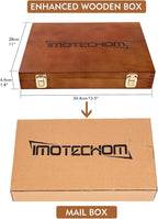 12-Pieces Woodworking Wood Carving Tools Chisel Set with Wooden Box, Razor Sharp CR-V 60 Steel Blades