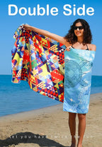 6 Pack Microfiber Lightweight Beach Towel Sand Free Quick Dry Absorbent Thin Compact Towels for Swimming Pool Camping Beach Accessories Large Easy Pack Travel Things for Vacation Essentials Gift