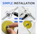 Inside Pipe Cutter for PVC Pipe - Internal PVC Pipe Cutter Tool Kit with Adjustable Depth Gauge & Hex Shank for Plastic, ABS, Exhaust Pipes