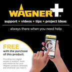 Wagner SprayTech 2467225 FURNO 550 18V Variable Temp Cordless Crafts, Wire Shrinking, Defrosting Pipes, with 2 Nozzles – Bare Tool Heat Gun, Yellow