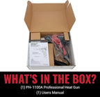 Master Appliance Proheat PH-1100A Professional Industrial Electric Heat Gun, Quick Change Heating Element, Temp 1200F & 600F, 1560 Watts, 120V, 13A, Engineered in the USA