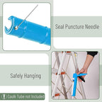 Bates- Caulking Gun, 10:1 Thrust Ratio, Light Blue, Caulking Tool Gun, Caulk Gun No Drip, Hand Caulking Guns, Silicone Gun, Caulking Gun Tool, No Drip Caulk Gun, Caulk Guns, Caulking Gun Dripless