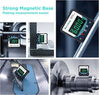 Digital Level Angle Gauge Meter Magnetic Electronic Level Angle Finder Tool Protractor Inclinometer Woodworking Tools with Magnet for Construction, Woodworking and Machinery.