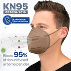 BNX KN95 Face Masks Made in USA (Adult Large, Adult Medium, Kids Small) (Earloop) (Model: E95/E95M/E95S)