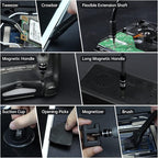 Precision Screwdriver Set, JAKEMY 142 in 1 Professional Electronics Repair Tool Multiple Screwdriver Bit Set with Working Rubber Mat for Laptop, Computer, Macbook, PC, iPhone, Phone, PS4, Xbox, Drone