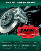 SCITOO 18-B4729 18-B4728 Front Left & Right Disc Brake Calipers w/Bracket For Cadillac For Escalade/For Escalade ESV,For Chevrolet For Astro/For Avalanche 1500/For Express 1500,For GMC For Safari
