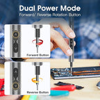 UF-TOOLS Mini Electric Screwdriver, 120 in 1 Small Portable Cordless Power Screwdriver, with 100 Precision Bits & LED Light & 20-bit Tool Set, Handy Repair Tool for Phone, Watch, Camera, Laptop
