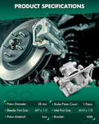 SCITOO Rear Right Brake Caliper With Bracket 19B3585 Compatible For Mitsubishi For Lancer 2009-2015,For Mitsubishi For Outlander 2007-2013