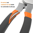 Sanuke Cable Cutters, 8-inch High Leverage Cable Cutter Heavy Duty-Multifunctional Industrial High Hardness Sharp Cutting for Copper, Aluminum, Wire, Communications Cable