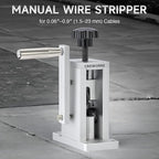 Manual Wire Stripper Machine with Adjustable Feed Hole, Portable Cable Wire Stripper for Scrap Copper Wire Recycling - Drill Powered, Copper Wire Stripping without Replacing Hole Plates