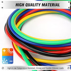 SWANLAKE 5-Piece Dual-Ended Alligator Clip Test Leads, 1000V 15A 3.5ft/1M Electrical Alligator Clips, Flexible Copper Cable Crocodile Clip, Mini Jumper Wires with Gator Clips
