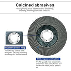 Sali 100 Pack Flap Disc 40 Grit 4.5" x 7/8-Inch Sanding Disc Bevel Type #29 Premium and Industrial Grade Angle Grinder Grinding Wheel High Performance Edge Grinding