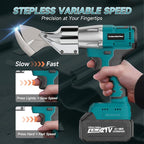 Cordless Sheet Metal Cutter, Metal Cutting Shears with 2×4.0Ah Battery, 360° Pivoting Head Brushless Variable Speed Electric Metal Shears Tool for Cutting Stainless Steel & Iron & Cardboard