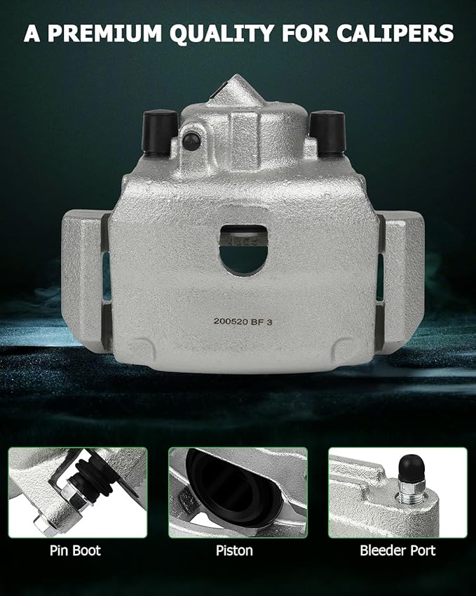 SCITOO Front Right Brake Caliper With Bracket 18B4779 Compatible For Ford For Escape 2001-2007 For Mazda Tribute 2001-2006 For Mercury Mariner 2005-2006