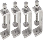 304 Stainless Steel C Clamp - Tiger Clamp Woodworking Clamp Heavy Duty C-clamp With Wide Jaw Openings (85MM)，4PCS