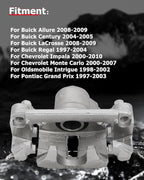cciyu 18B4644 18B4645 Rear Left & Right Brake Calipers With Bracket For Buick,For Chevy,For Oldsmobile,For Pontiac