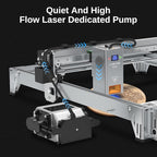 LASER TREE Air Assist for Laser Cutter and Engraver, Adjustable Max 26 L/Min Airflow Air Assist Pump, Reduce Burn Marks, Protect Laser Module Lens, Smooth Edge Clean Cuts, Remove Smoke and Dust