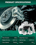 SCITOO Rear Right Brake Caliper With Bracket 18B5301 Compatible For Dodge For Durango 2011-2018 For Jeep For Grand Cherokee 2011-2018